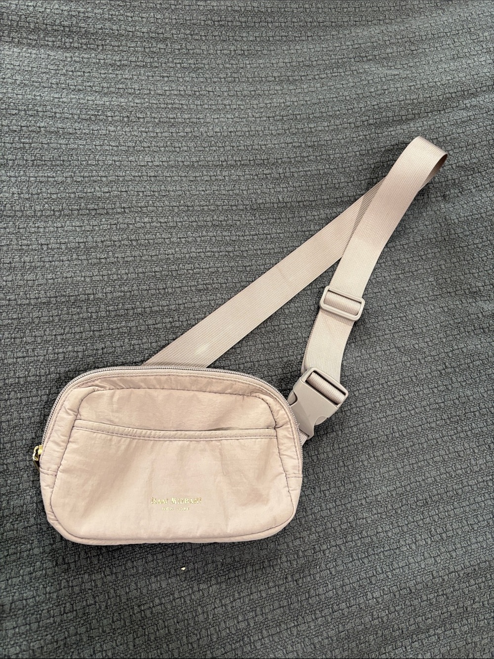 Isaac Mizrahi Blush Pink Logo Crossbody